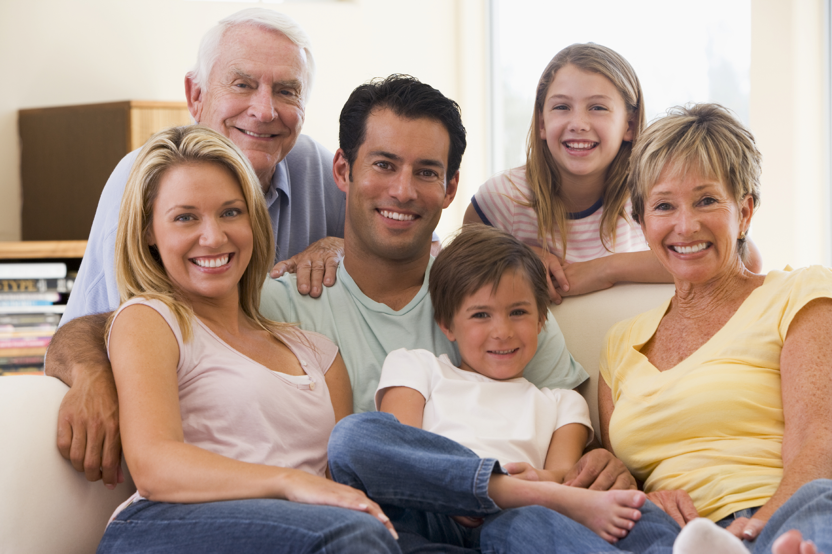 Blonde family. Современная семья. Большая счастливая семья. Фотография семьи. Американская семья.